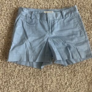 Banana Republic Light Blue Cotton Blend Bermuda Shorts